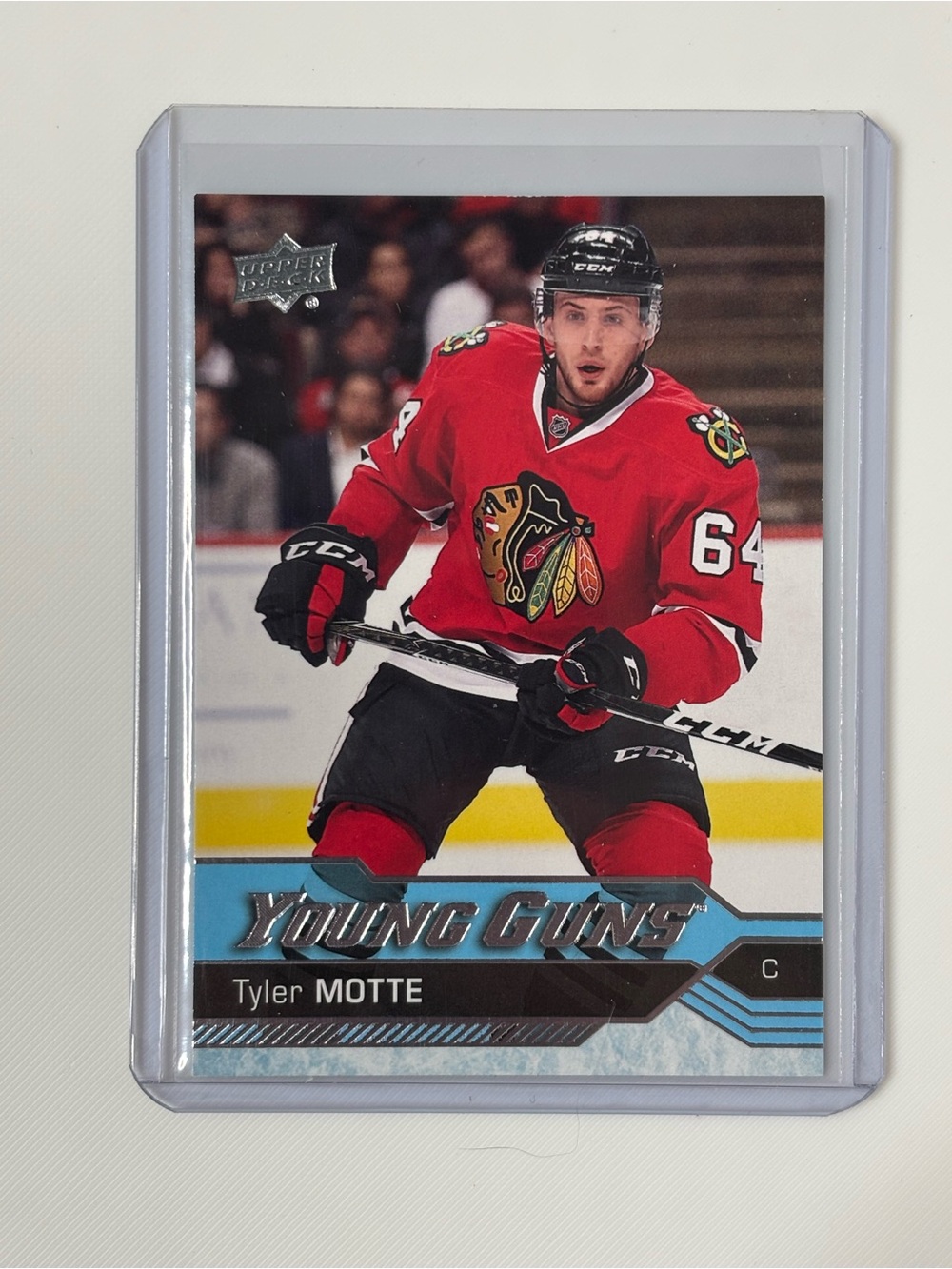 Tyler Motte 2016-17 Upper Deck Young Guns Rookie RC #216 Blackhawks